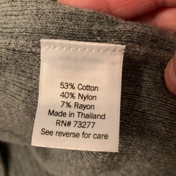 NWT Croft & Barrow Gray Cotton Blend Pockets Cardigan Open Front Size XXL P - Picture 11 of 11